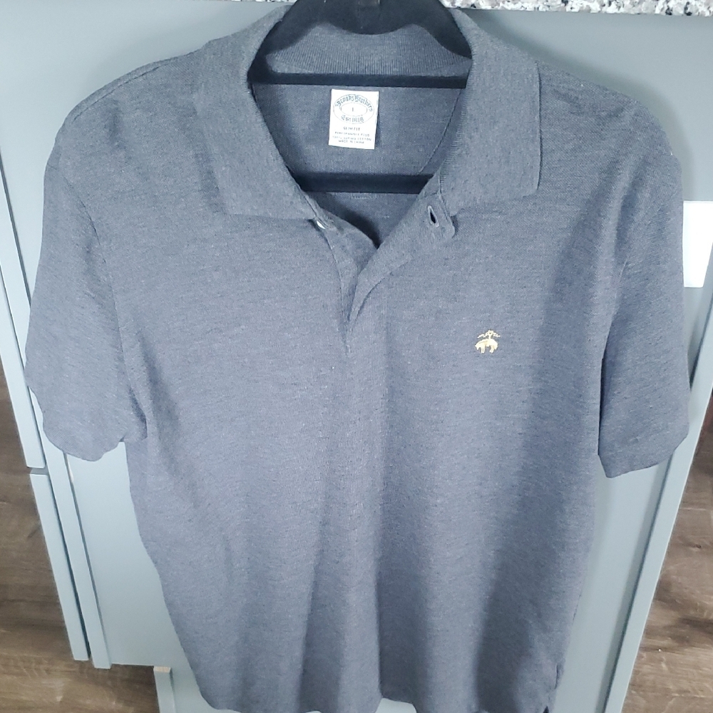 Brooks Brothers Performance Polo Shirt Slim Fit Supima Cotton Mens Large